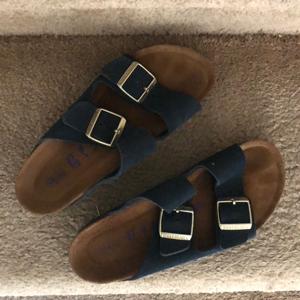 Navy blue authentic Birkenstock’s